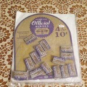 Official Blades Double Edge Razor Blades - Purple and White